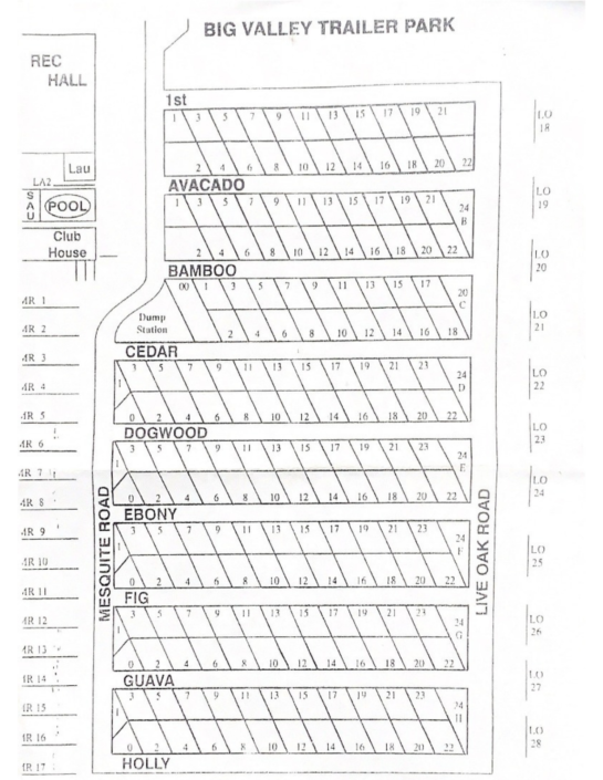 Resort Map | Big Valley RV Park